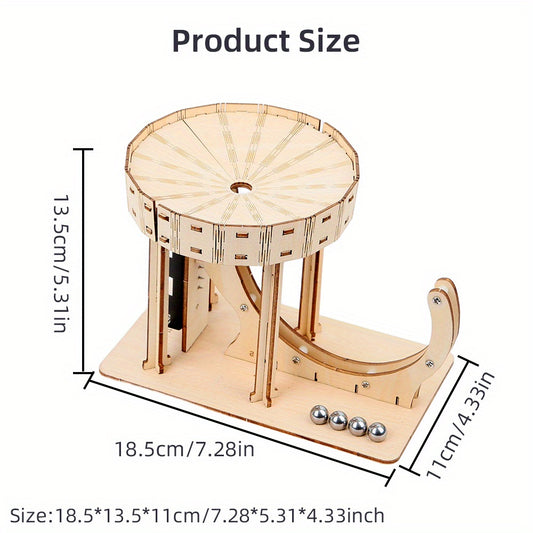 DIY Wooden Puzzle Perpetual Motion Model