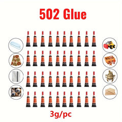 10pcs Instant Strong Bond Liquid Glue Cyanoacrylate Adhesive Nail Gel 502