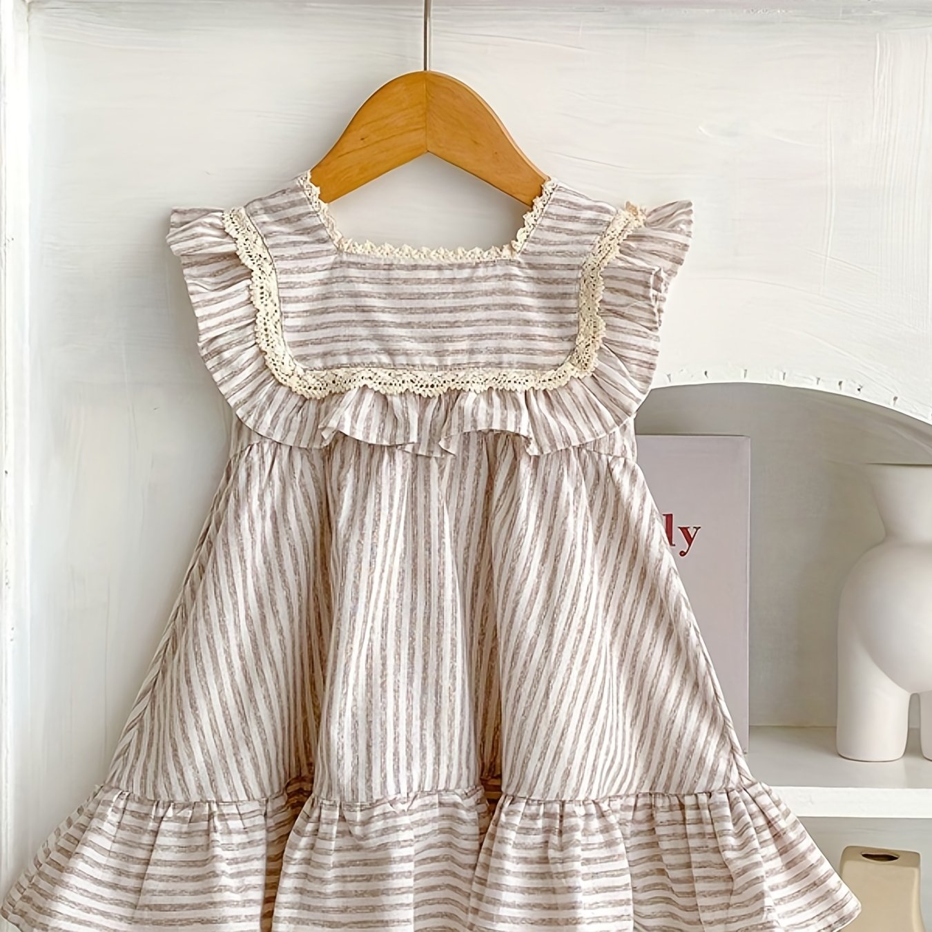 Baby Girls Cotton Princess Dress Ruffle Summer Dress