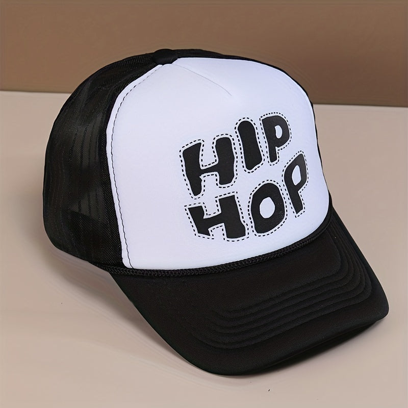Letters Sports Sunhat And Sunscreen Casual Baseball Mesh Cap