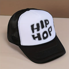 Letters Sports Sunhat And Sunscreen Casual Baseball Mesh Cap