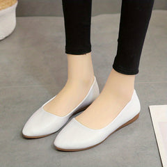 Women's Pointed Toe Ballet Flats Soft Sole Slip On Walking Shoes