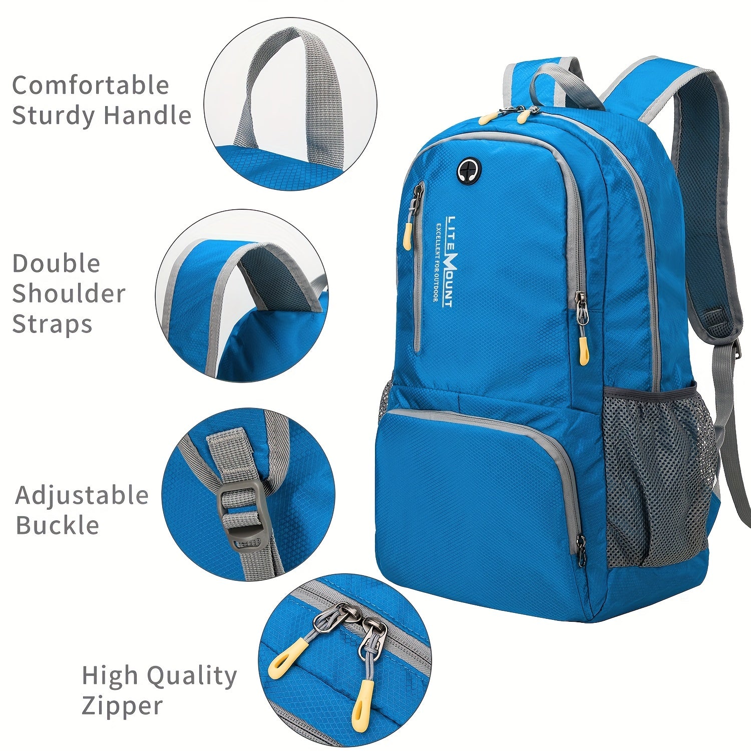 Ultralight Foldable Backpack for Camping Waterproof Portable Large Capacity