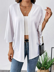 Casual 3/4 Sleeve Open Front Cardigan for Women