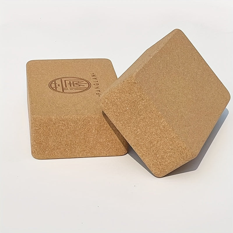 Cork Yoga Brick High Density Support for Yoga Pilates Stretching