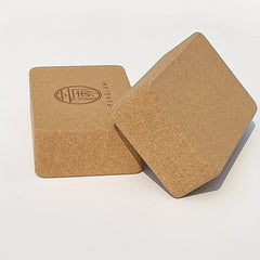 Cork Yoga Brick High Density Support for Yoga Pilates Stretching