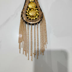 Stylish Tassel Shoulder Epaulettes for Stage Performance Costume