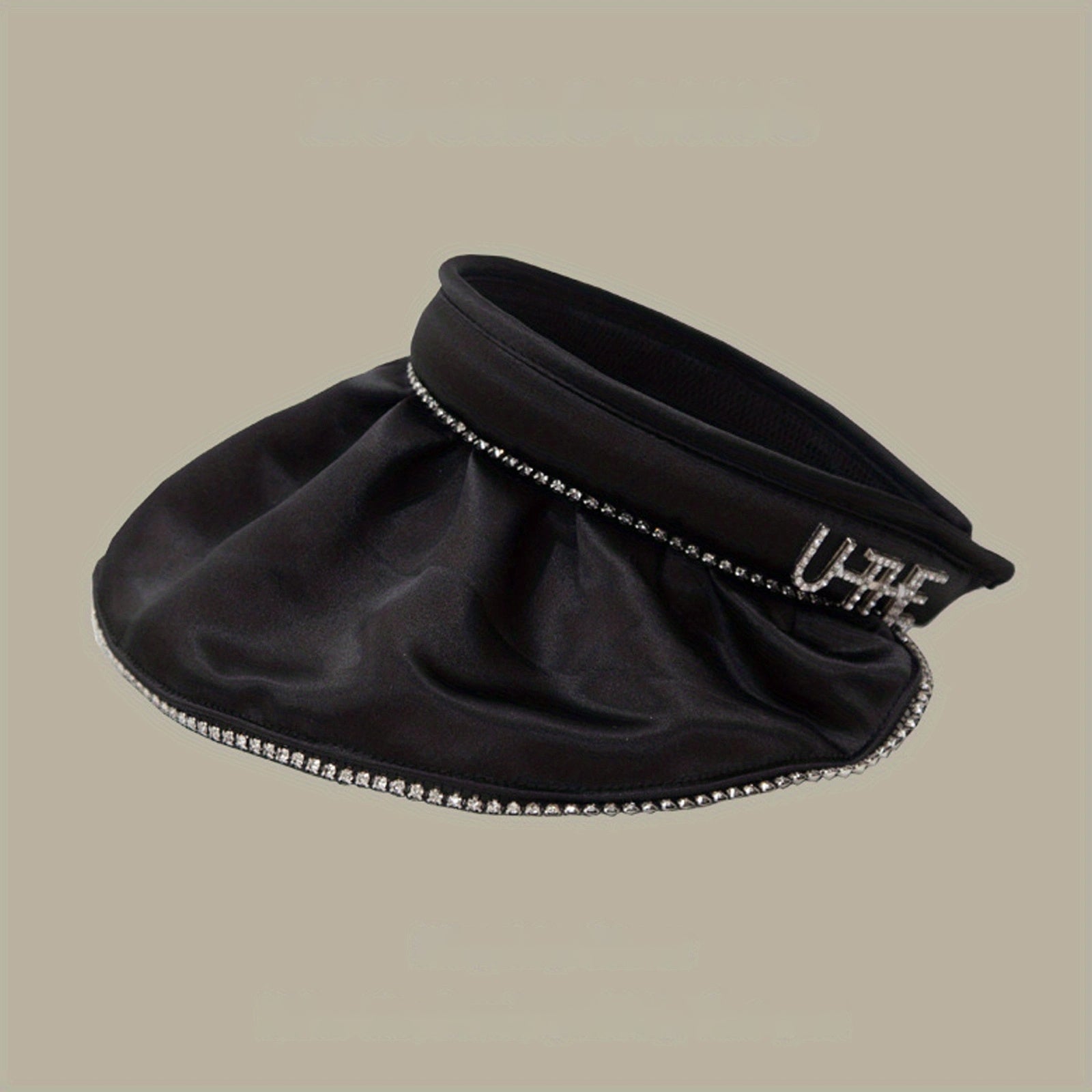 Casual Shell Visor Hat UV Protection Foldable Solid Summer Sun Hat For Women