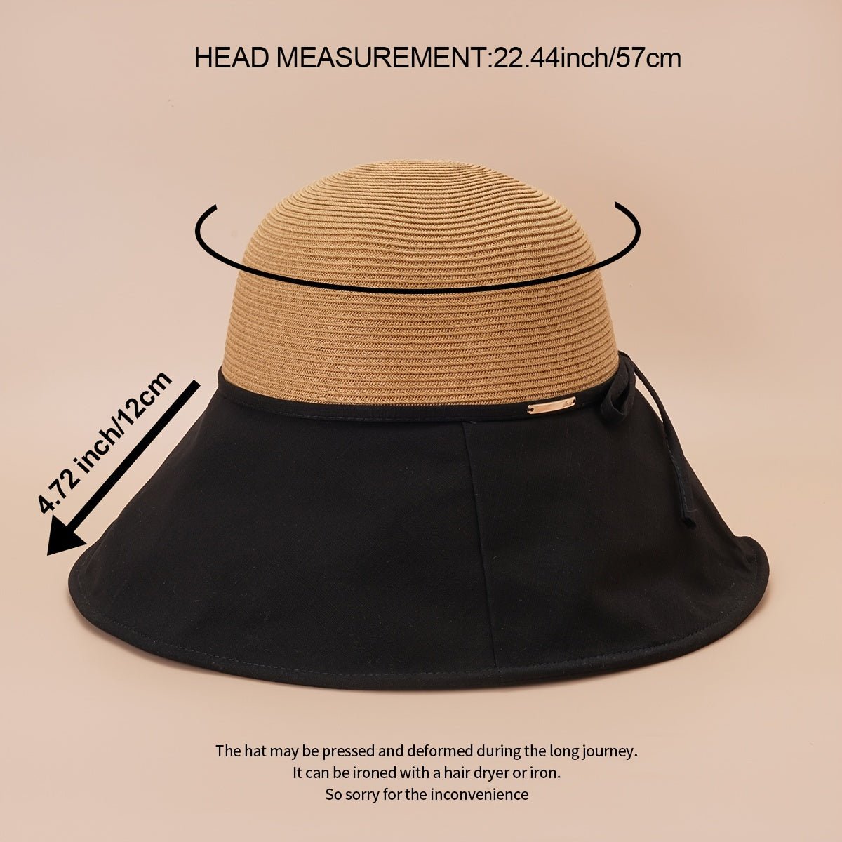 Thin Bow Strap Decor Bucket Hat Sun Hat Women 7 Colors