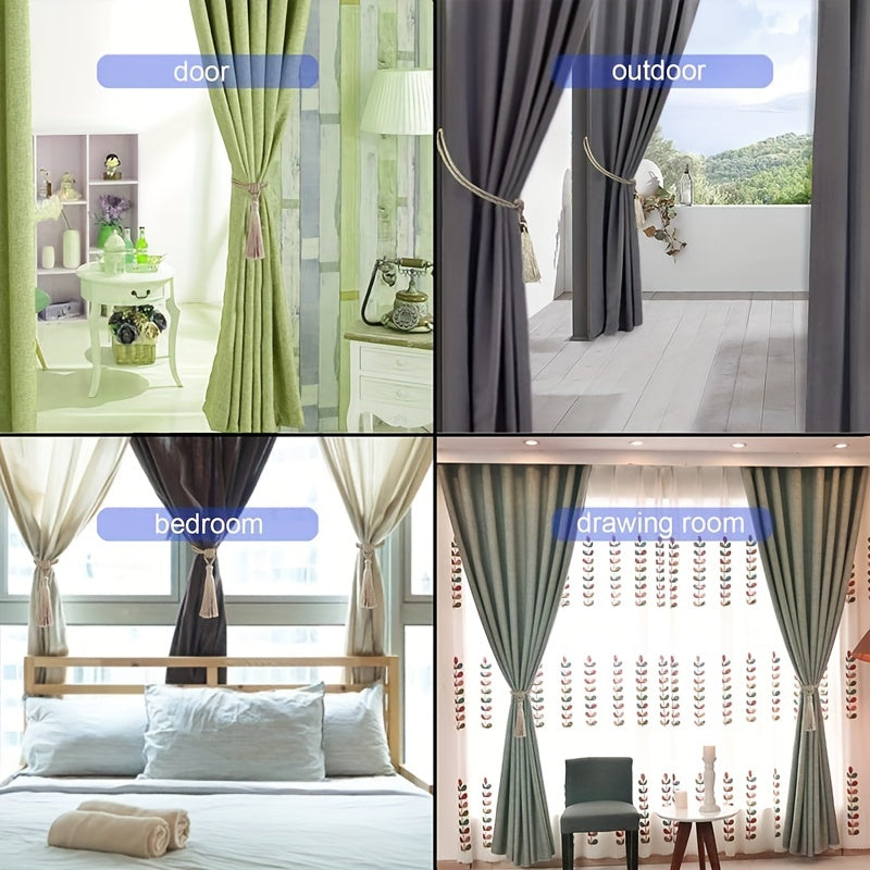 Decorative Curtain Tiebacks with Tassel for Home Decor
