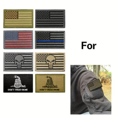 8pcs Military Patch Bundle for Caps Backpacks Vests Show Your Patriotism