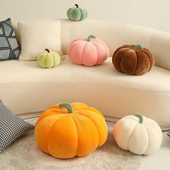 Striped Pumpkin Plush Toy 3D Fluffy Halloween Party Favors