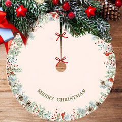 Farmhouse Christmas Tree Skirt Rustic Holiday Decorations