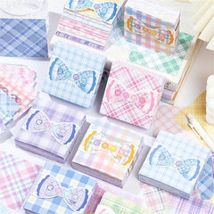 200 Sheets Sticky Note Paper Memo Fruit Party Plaid Decoration for Office