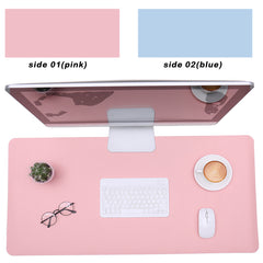 Double Side PU Mouse Pad Desk Mat 5 Colors