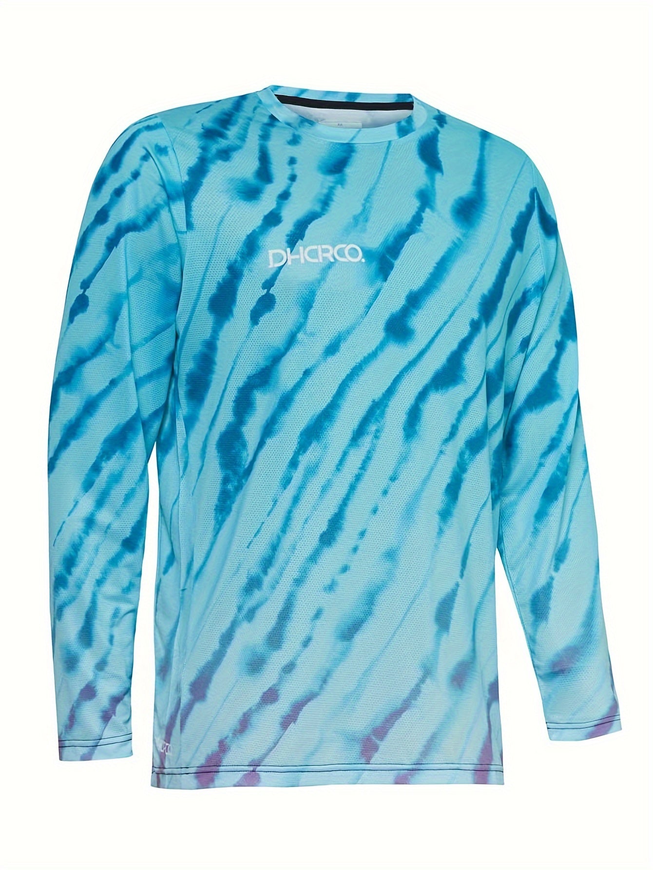 Men's Tie Dye Long Sleeve Motorcycle Off road T-Shirt