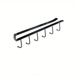 Cabinet Mug Hook 6 hooks 12 hooks Hanging Cup Holder Wardrobe Row Hook Organizer