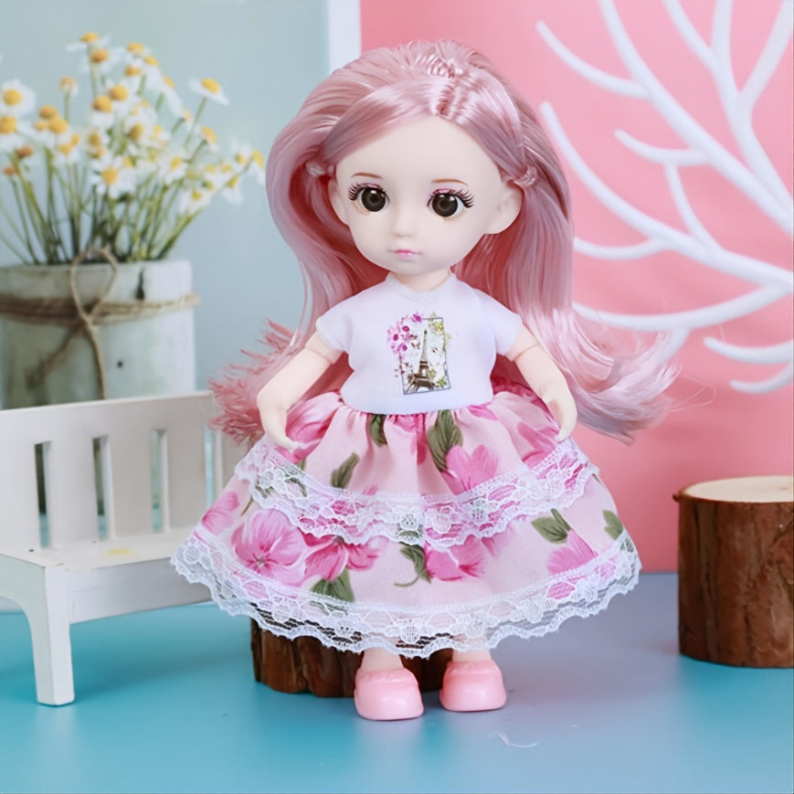 3inch Doll Costume For 1 12 BJD Doll Dress Up Dress Set