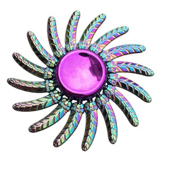 Alloy Finger Spinner Iridescent Purple & Golden Fidget