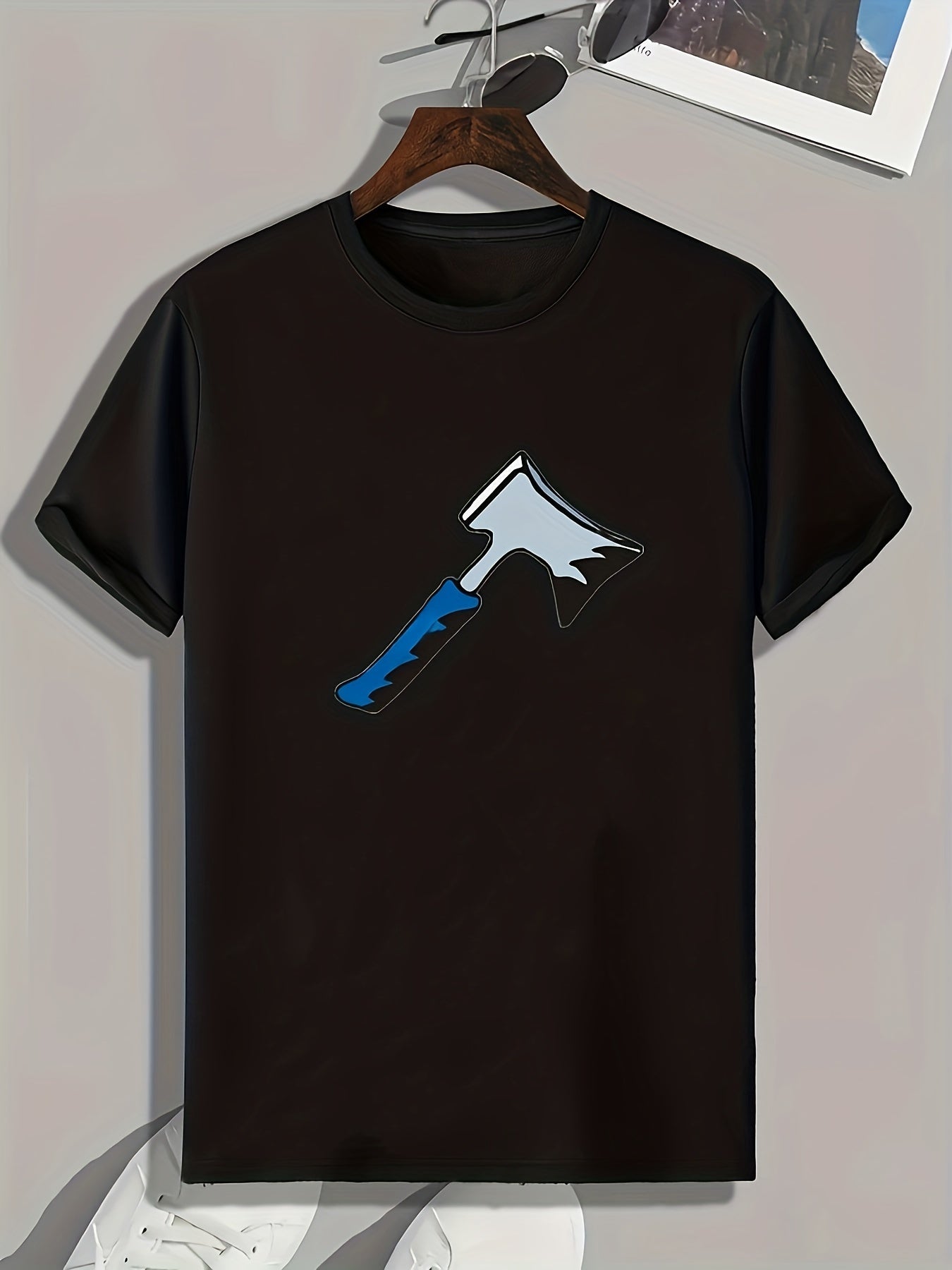 Ax Print Men's Graphic T shirt Casual Comfy Tees For Summer Mens Clothing