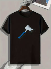 Ax Print Men's Graphic T shirt Casual Comfy Tees For Summer Mens Clothing