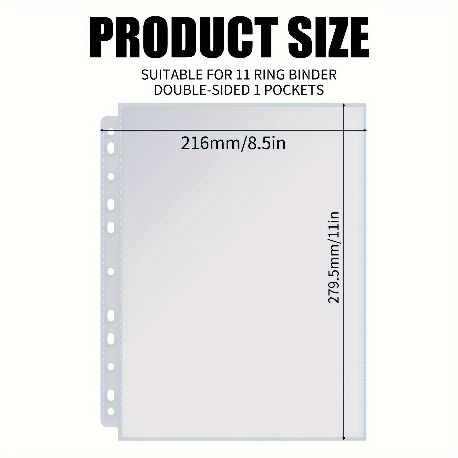 Card Sleeve Protector Album for Menu, 30 50 Sheet Photocard Binder Pockets