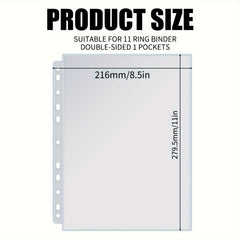 Card Sleeve Protector Album for Menu, 30 50 Sheet Photocard Binder Pockets