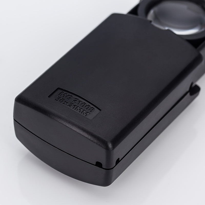Lighted 30X 21mm Eye Magnifier Loupe With LED Light