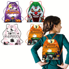 Halloween Drawstring Backpack Portable Storage Bag