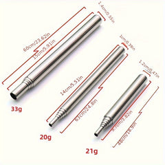 Stainless Steel Retractable Blowpipe for Outdoor Camping