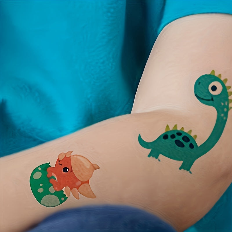Dinosaur Temporary Tattoo Sticker Pack - Fun Design for Kids