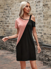Asymmetrical Casual Mini Dress Women's Clothing
