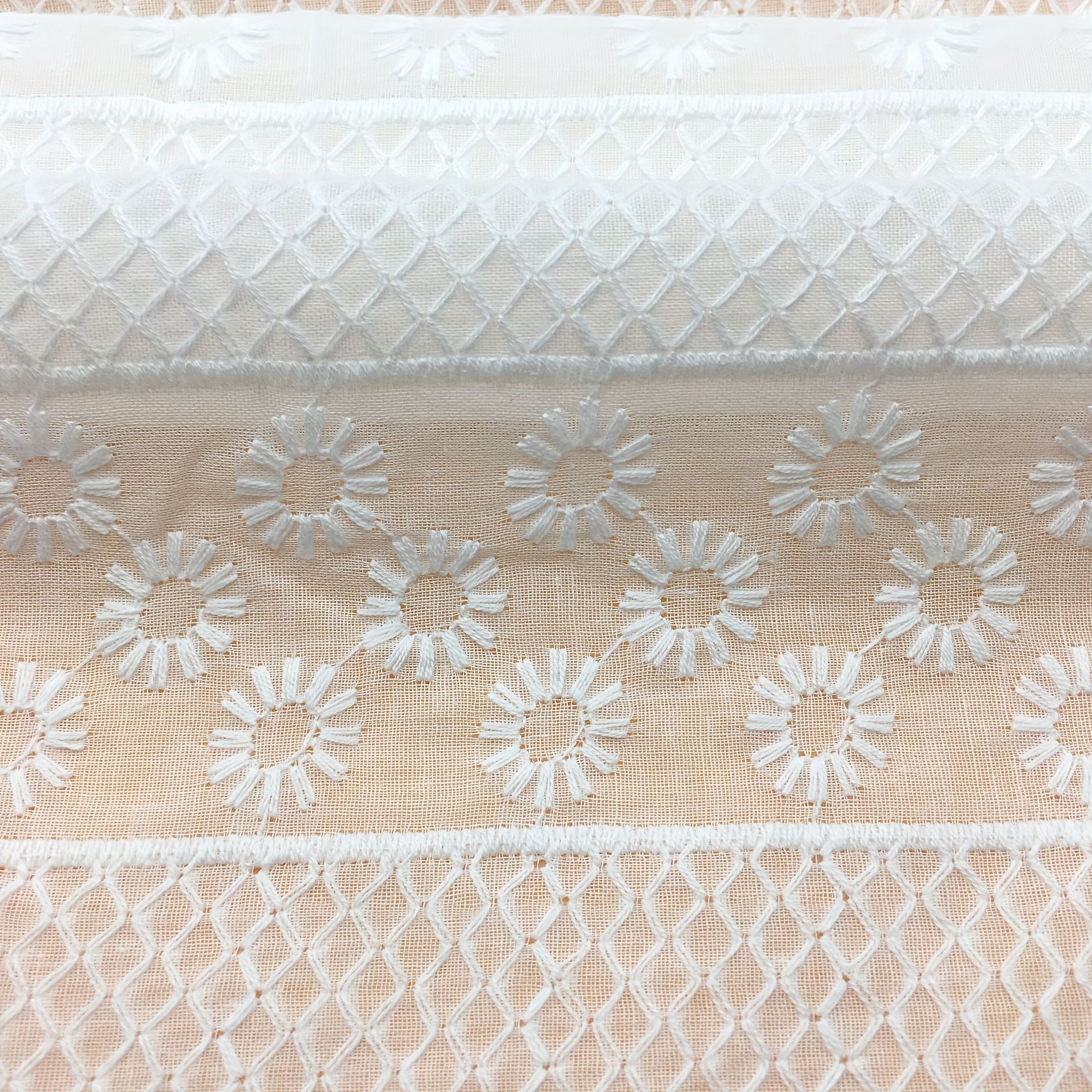 Pure Cotton Embroidery Fabric Three-dimensional Dress Lace Fabric