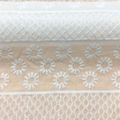 Pure Cotton Embroidery Fabric Three-dimensional Dress Lace Fabric