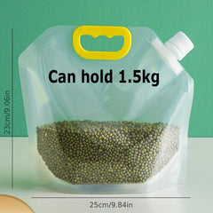 2pcs Spout Sealed Food Storage Bags Moisture Proof Stand Up Pouch