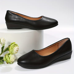 Women's Slip On Wedge Shoes Soft Sole Non Slip Casual Walking Flats