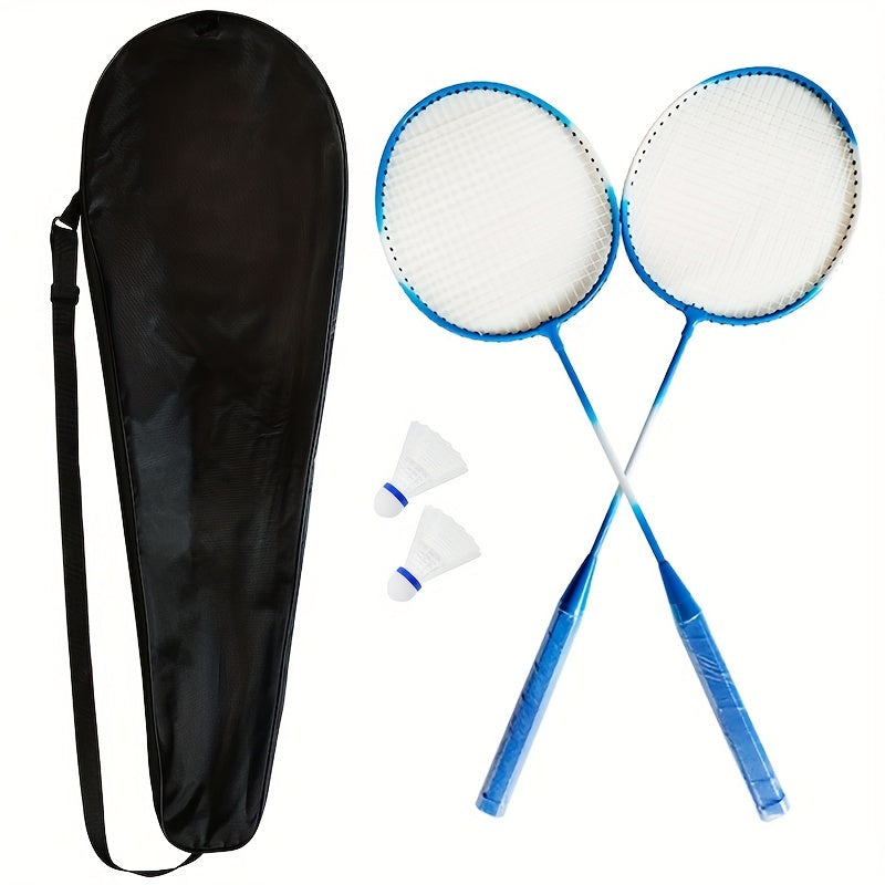 2pcs Badminton Rackets with Bag - Outdoor Competition & Beginner Training