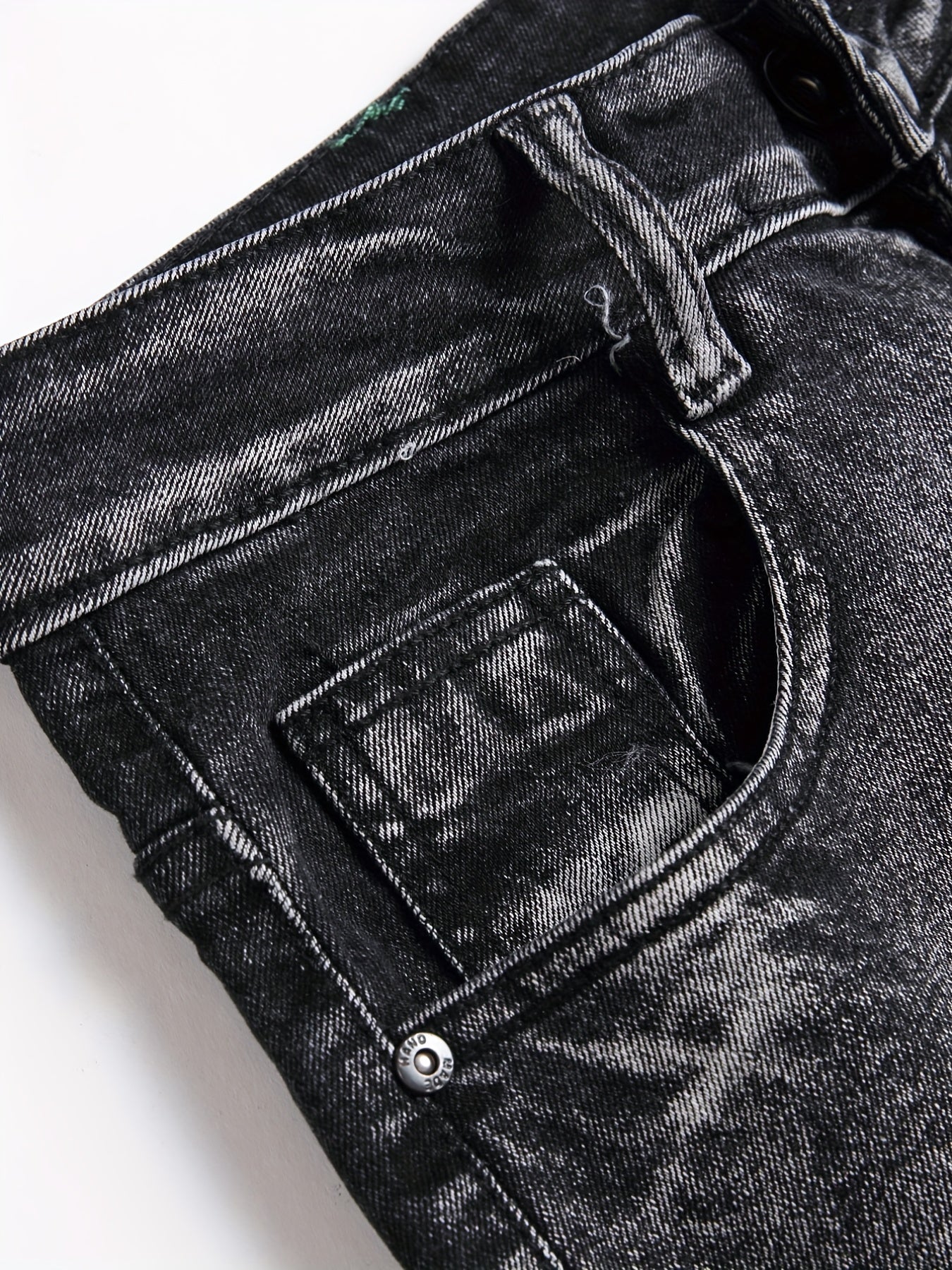 Men's Street Style Stretch Denim Pants for Spring Summer