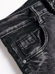 Men's Street Style Stretch Denim Pants for Spring Summer