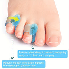 Gel Toe Separator Pinky Toe Spacers - Prevent Overlapping Toe
