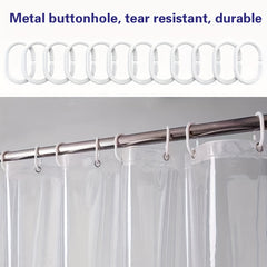 1pc Transparent Shower Curtain With 3 Magnets Vertical Sense Of Heavy Waterproof