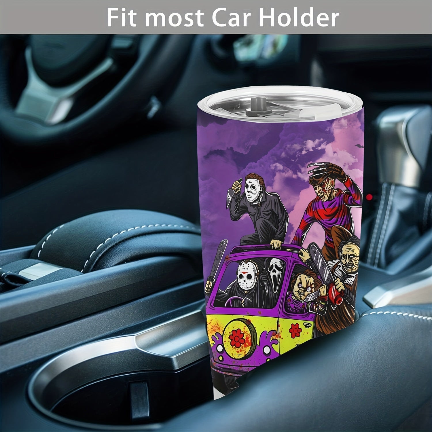 20oz Halloween Stainless Steel Tumbler - Double Wall Vacuum Insulated Travel Mug