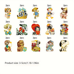 30pcs Animal Bronzing PET Sticker Pack Journal Decoration DIY