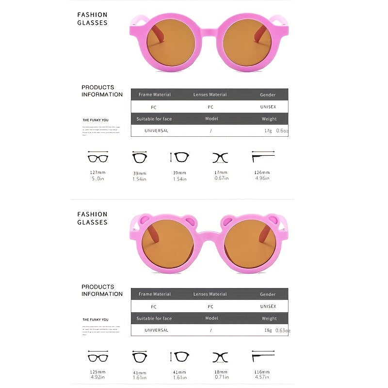 Bear Ear Frame Sunglasses UV Protection for Kids