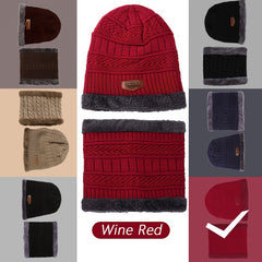 Knitted Beanie With Scarf Warm Neck & Head Cover