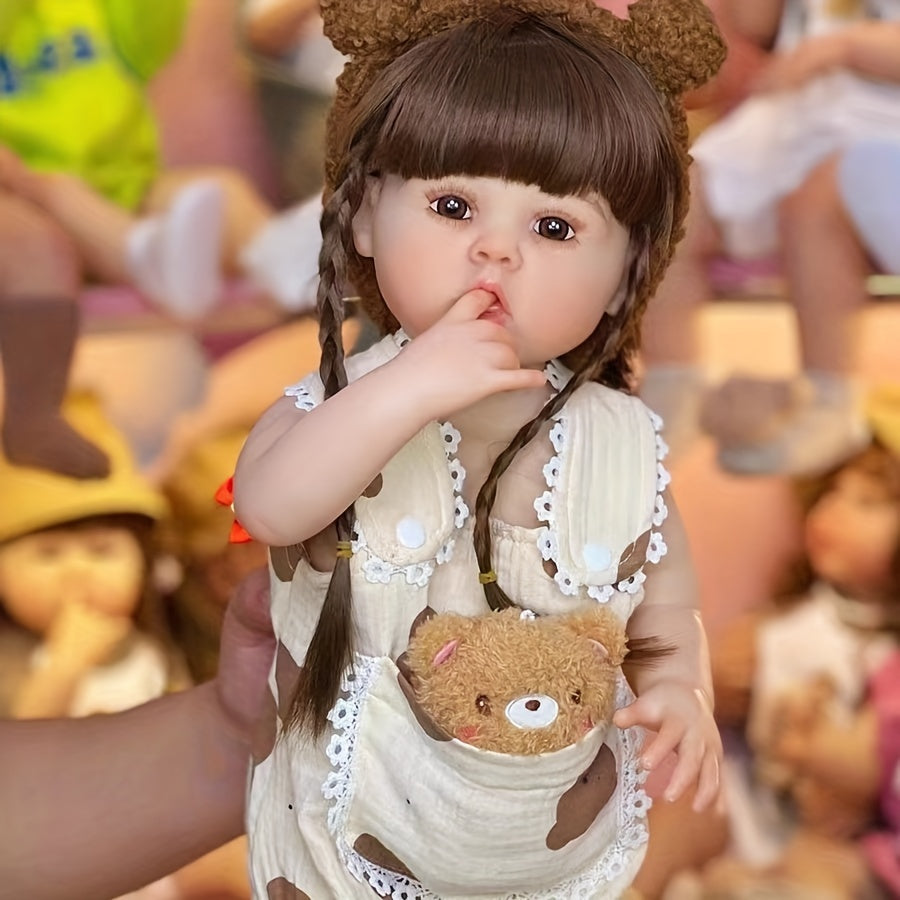 Reborn Princess Girl Doll Full Enamel Simulative 3D Toy Gift