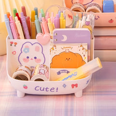 Modern Pen Holder Stationery Storage Box Office Desktop Storage Large Capacity