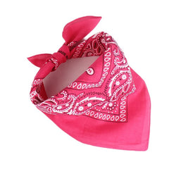 9pcs Colored Hip Hop Cashew Flower Square Scarf Bandana