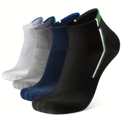 4 Pairs Warm Men's Ankle Socks Moisture Wicking Deodorant Size 43 46