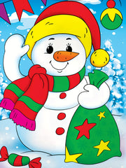 Boy's Snowman Hooded Outfit Set for Fall Winter